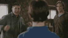 When We Realize We Have An Unopened Bottle Of Wine. GIF - Supernatural Sam Winchester Dean Winchester GIFs