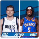 two basketball players from dallas and okc