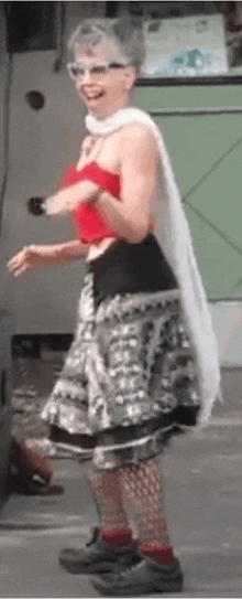 Lady Dancing At The Space Needle In Seattle Washington Boogie-woogie GIF