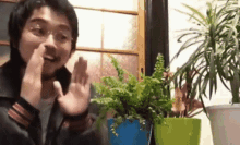 satoru sings to his plants satoru iguchi plants singing cute