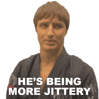 Hes Being More Jittery Danny Mullen Sticker - Hes Being More Jittery Danny Mullen Hes So Tensed Stickers