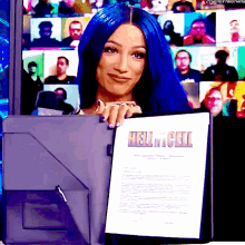 Sasha Banks Hell In A Cell GIF - Sasha Banks Hell In A Cell Contract GIFs