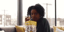 Skinnypop Girl GIF - Skinnypop Girl Popcorn GIFs