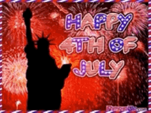 Happy4th Of July Fireworks GIF - Happy4th Of July Fireworks Statue Of Liberty GIFs