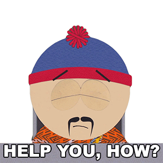 Help You How Stan Marsh Sticker - Help You How Stan Marsh South Park Stickers