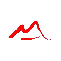 a red line on a white background that looks like a mountain range