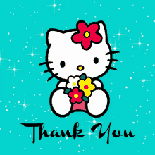 Hello Kitty Teal GIF - Hello Kitty Teal Flowers GIFs