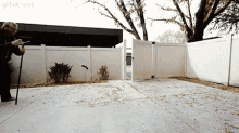 Sweeping The Patio With A Drone GIF