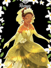 a drawing of a princess with the name ramya on the bottom