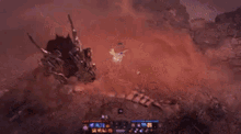 a video game character is being attacked by a monster in a video game .