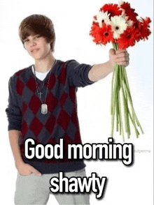 Good Morning Justin Bieber GIF - Good Morning Justin Bieber Shawty GIFs