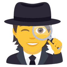 detective people joypixels magnifying glass investigator