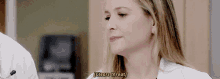 Greys Anatomy Arizona Robbins GIF - Greys Anatomy Arizona Robbins Clears Throat GIFs