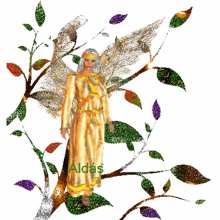 leaves angel
