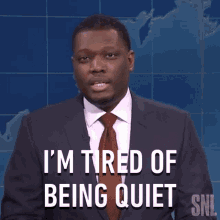 Im Tired Of Being Quiet Saturday Night Live GIF