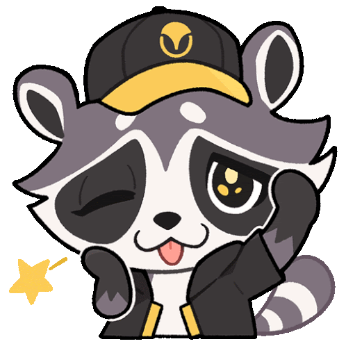 Trailblazer Raccoon Sticker - Trailblazer Raccoon Honkai Star Rail Stickers