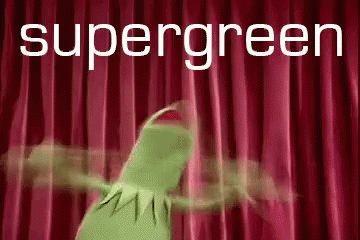 Super Green GIF - Super Green Kermit The Frog Kermit GIFs