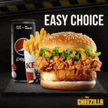 Cheezilla Kfc GIF - Cheezilla Kfc Sandwich GIFs