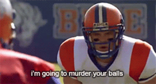 Blue Mountain State - Thad Castle headbutt on Make a GIF