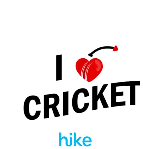 I Love Cricket Cricket Fever Sticker - I Love Cricket Cricket Fever Cricket Love Stickers