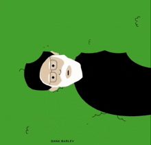 a dana barlev drawing of a man laying on his back in the grass