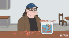 I Hate Shrimp Michael Moore GIF - I Hate Shrimp Michael Moore Paradise Pd GIFs