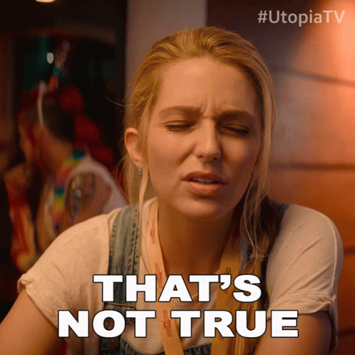 Thats Not True Jessica Rothe GIF - Thats Not True Jessica Rothe Utopia GIFs
