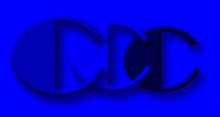 a blue background with the letters cc in the middle
