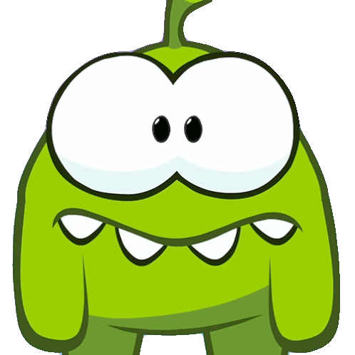 Face Twitching Om Nom Sticker - Face Twitching Om Nom Cut The Rope Stickers