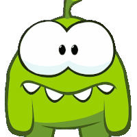 Face Twitching Om Nom Sticker - Face Twitching Om Nom Cut The Rope Stickers