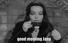 Gm Good Morning GIF - Gm Good Morning Morticia Addams GIFs