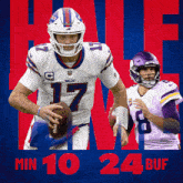 Buffalo Bills (24) Vs. Minnesota Vikings (10) Half-time Break GIF