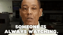 someone is always watching with a man in a restaurant