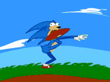 Embarrassed Sonic GIF - Embarrassed Sonic Run GIFs