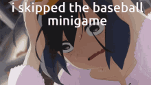 I Skipped The Baseball Minigame Bonus GIF - I Skipped The Baseball Minigame Baseball Minigame Bonus GIFs