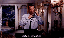 Very Black Coffee - James Bond GIF - James Bond Sean Connery Very Black GIFs