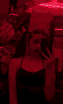 Red Selfie GIF - Red Selfie Red Filter GIFs