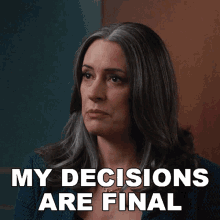 My Decisions Are Final Emily Prentiss GIF - My Decisions Are Final Emily Prentiss Paget Brewster GIFs