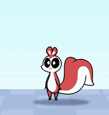 a cartoon of a squirrel with a speech bubble that says eyyyy