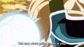 a cartoon character is talking about a person who is going to die .