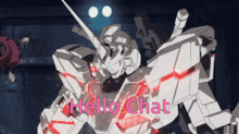 Hello Chat Gundam Gundam Chat GIF - Hello Chat Gundam Gundam Chat Unicorn Hello GIFs