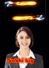 a woman in a suit says sakhi big