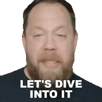 Let'S Dive Into It Ryan Bruce Sticker - Let'S Dive Into It Ryan Bruce Fluff Stickers