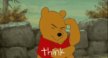 Pooh Think GIF
