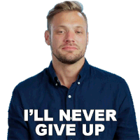 Ill Never Give Up Marty Hassett Sticker