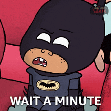 Wait A Minute Damian Wayne GIF - Wait A Minute Damian Wayne Merry Little Batman GIFs