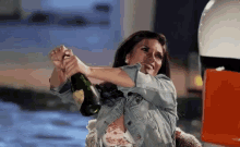 Popping Bottle Party Time GIF - Popping Bottle Party Time Woah GIFs