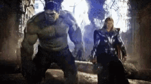 thor hulk avengers punch