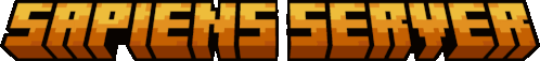 a logo for a game called minecraft server