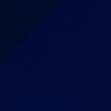 a red and blue owl is sitting on a dark blue background
